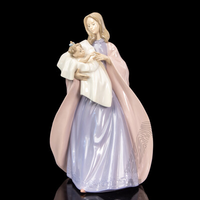 Large Porcelain ‘Mother’s Touch’ Lady Figure by Nao for Lladró