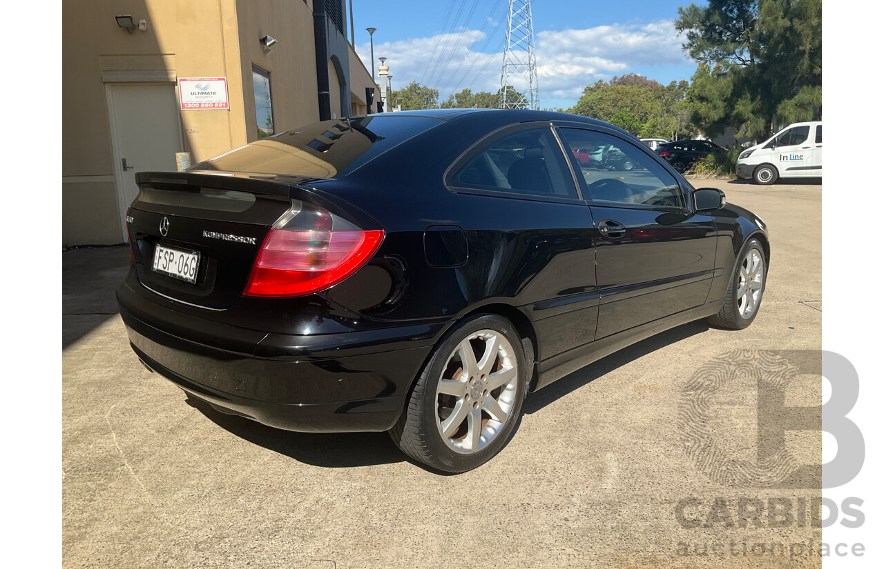 3/2003 Mercedes-Benz CLC 180 Kompressor CL203 2d Coupe Black 1.8L