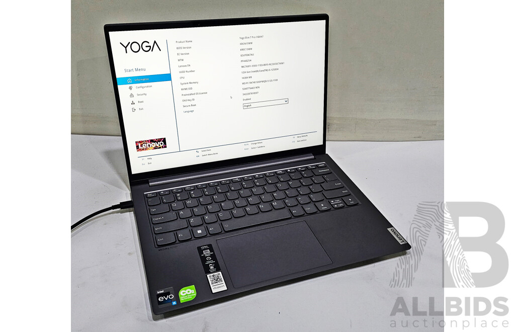 Lenovo Yoga Slim 7 Pro 12th Gen Intel Core I5 (12500H) 3.30GHz-4.50GHz 12-Core CPU 14-Inch Laptop