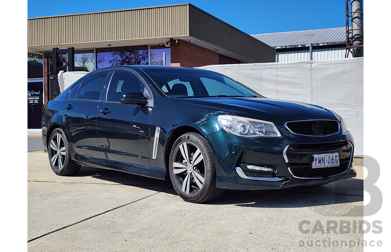 9/2015 Holden Commodore SV6 VF MY15 4d Sedan Green 3.6L