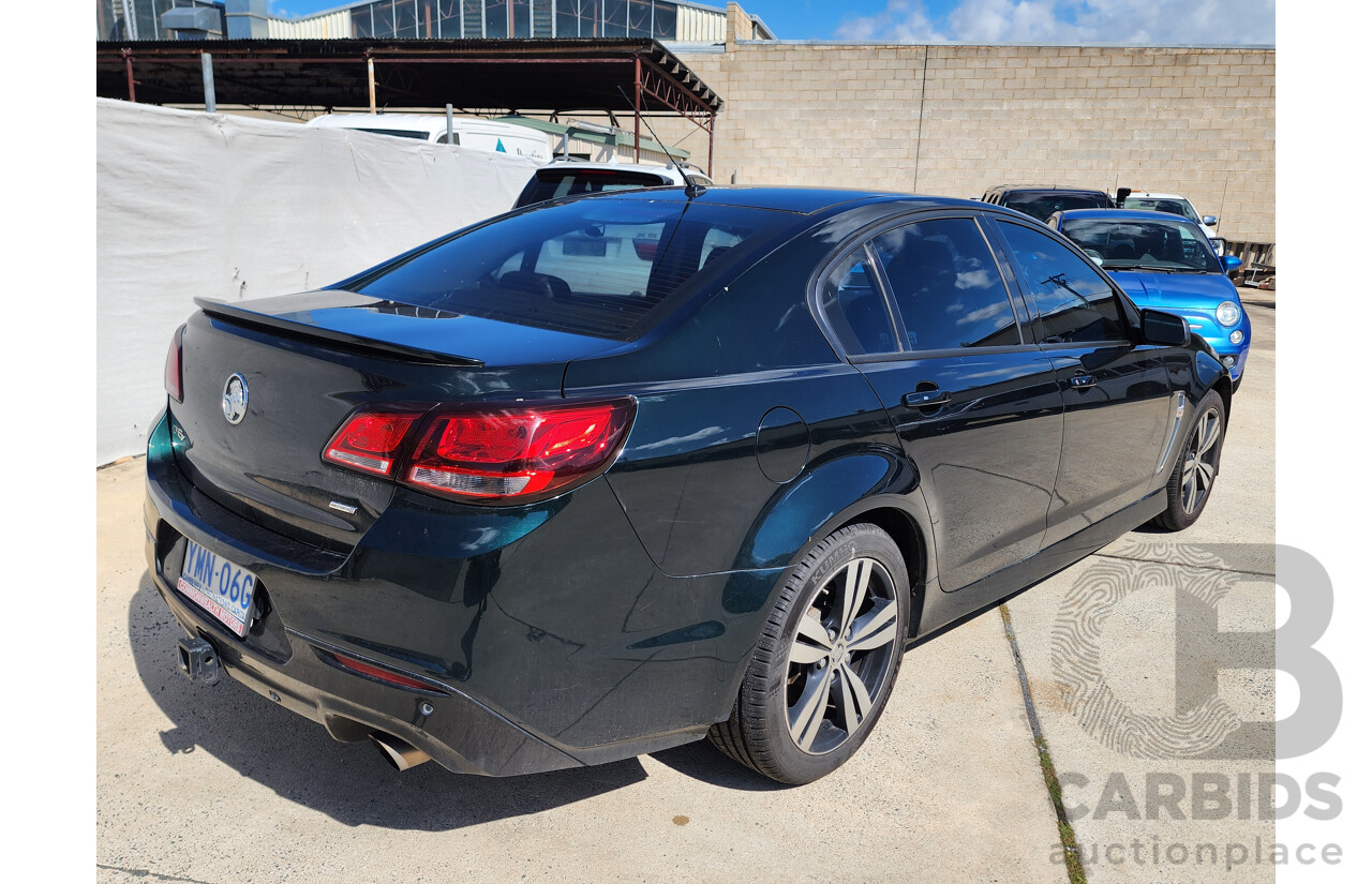 9/2015 Holden Commodore SV6 VF MY15 4d Sedan Green 3.6L