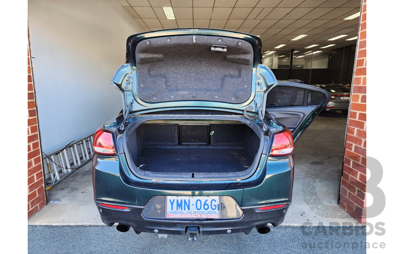 9/2015 Holden Commodore SV6 VF MY15 4d Sedan Green 3.6L