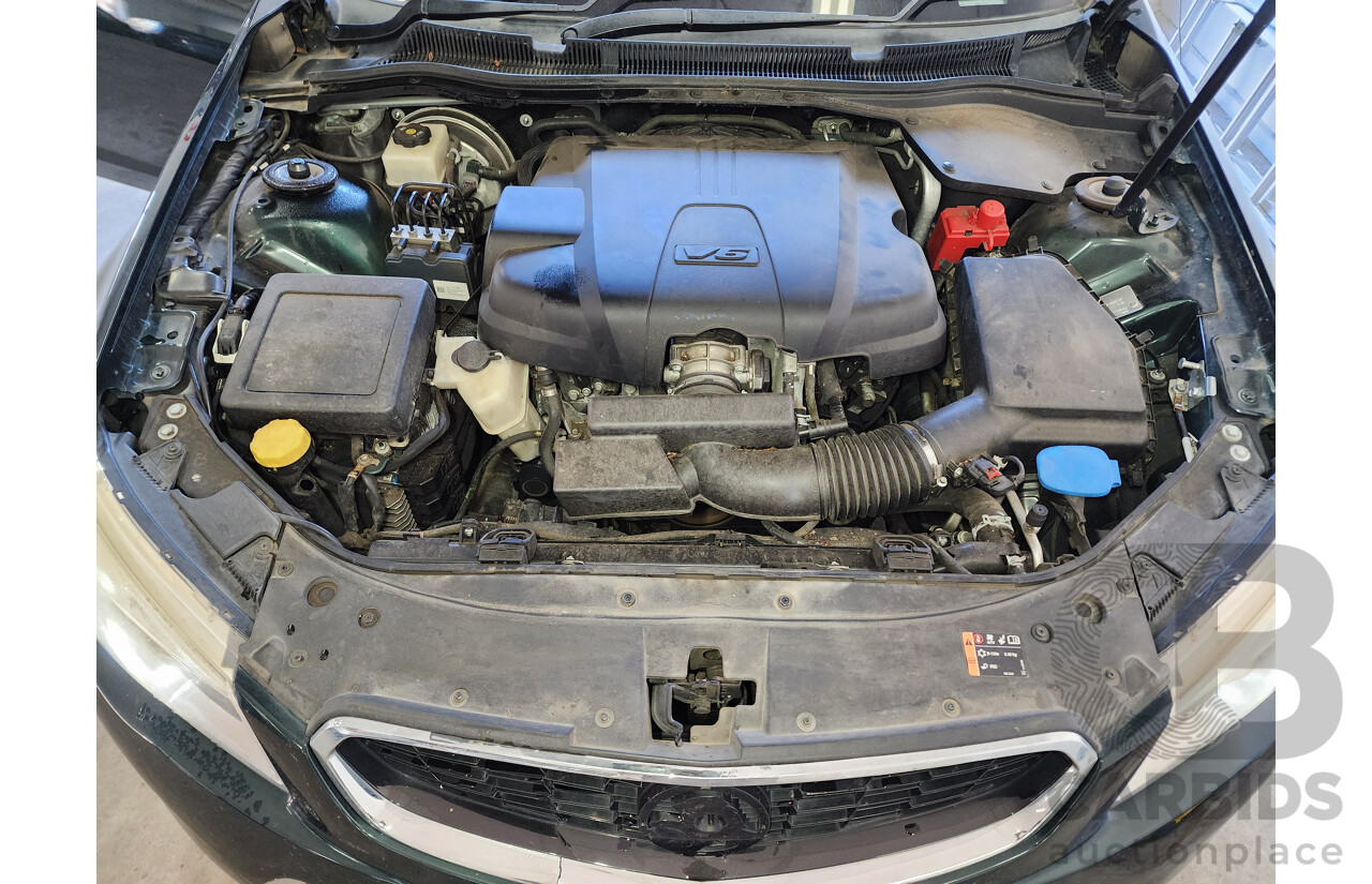 9/2015 Holden Commodore SV6 VF MY15 4d Sedan Green 3.6L