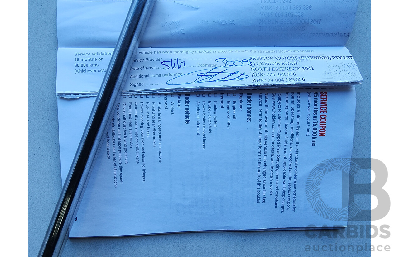 9/2015 Holden Commodore SV6 VF MY15 4d Sedan Green 3.6L