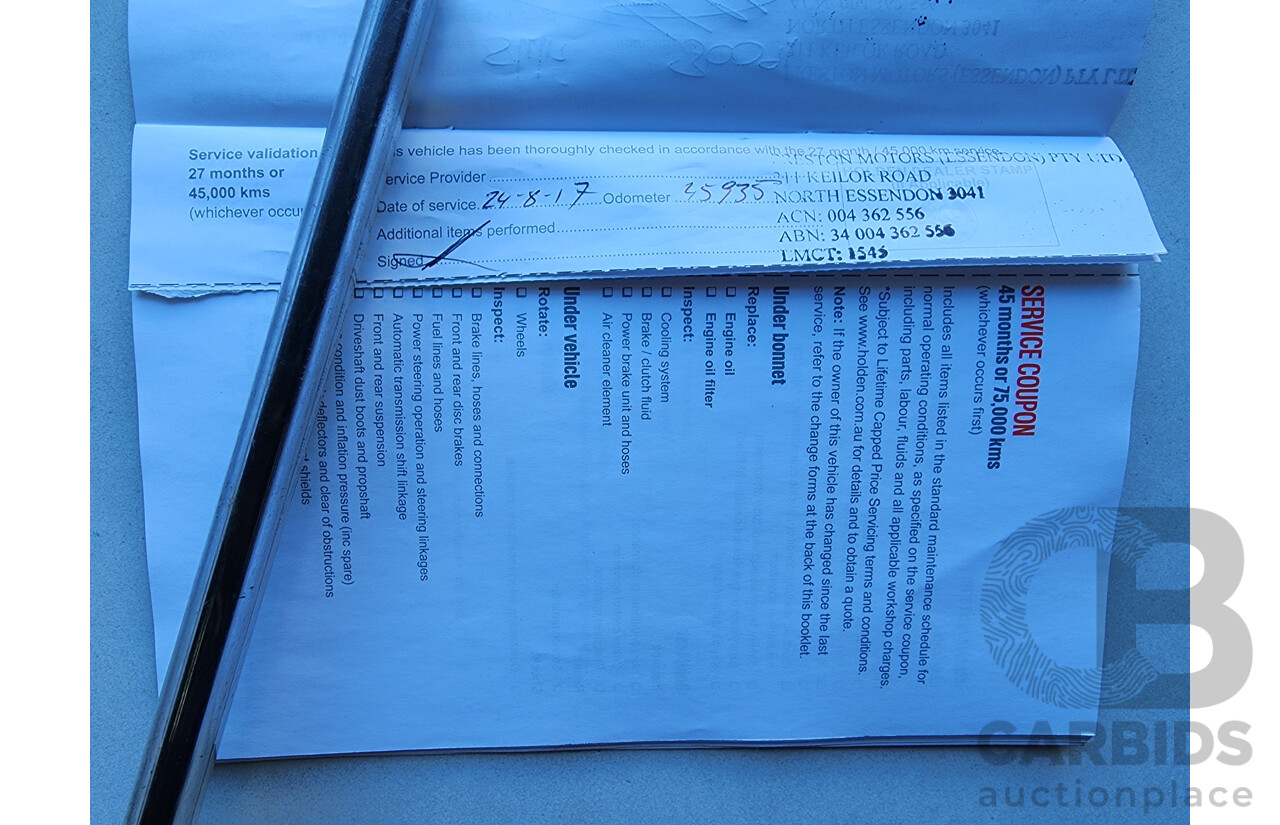 9/2015 Holden Commodore SV6 VF MY15 4d Sedan Green 3.6L