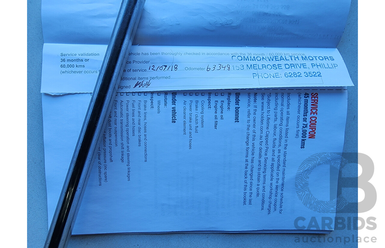 9/2015 Holden Commodore SV6 VF MY15 4d Sedan Green 3.6L