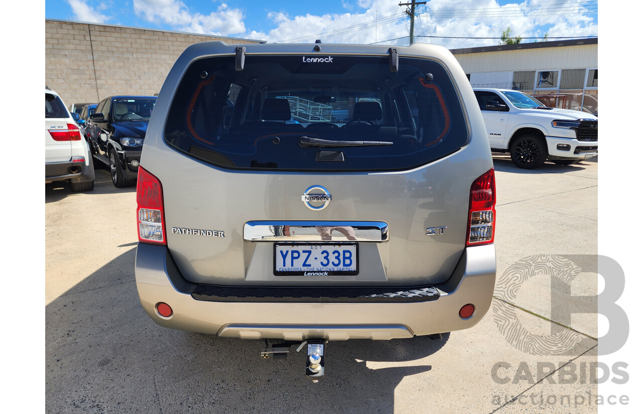 8/2012 Nissan Pathfinder ST (4x4) R51 SERIES 4 4d Wagon Gold 2.5L