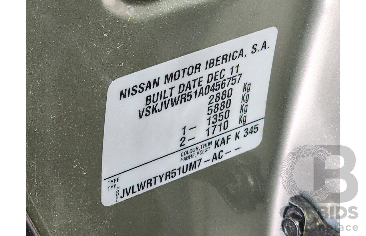 8/2012 Nissan Pathfinder ST (4x4) R51 SERIES 4 4d Wagon Gold 2.5L