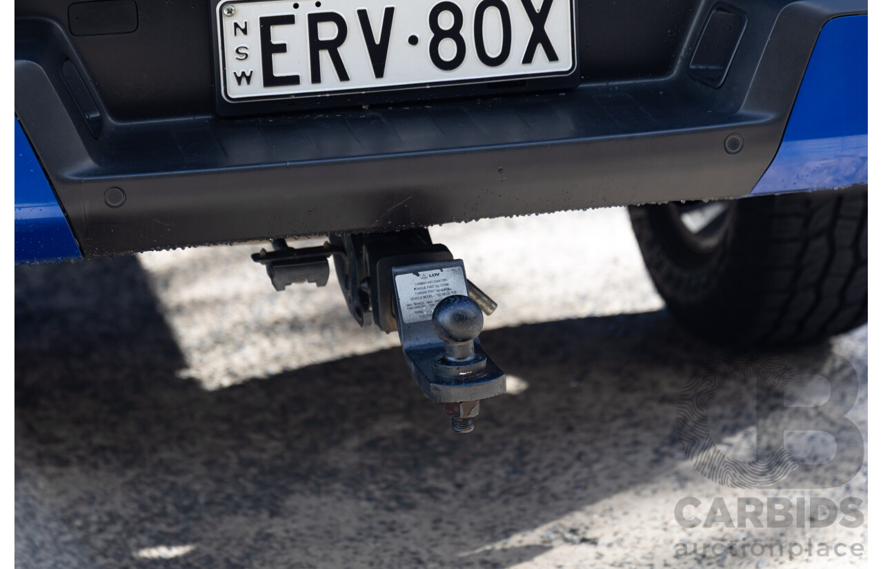 01/2022 Ldv T60 MAX PRO (4x4) 4x4 SK8C Double Cab Utility Blue Turbo Diesel 2.0L