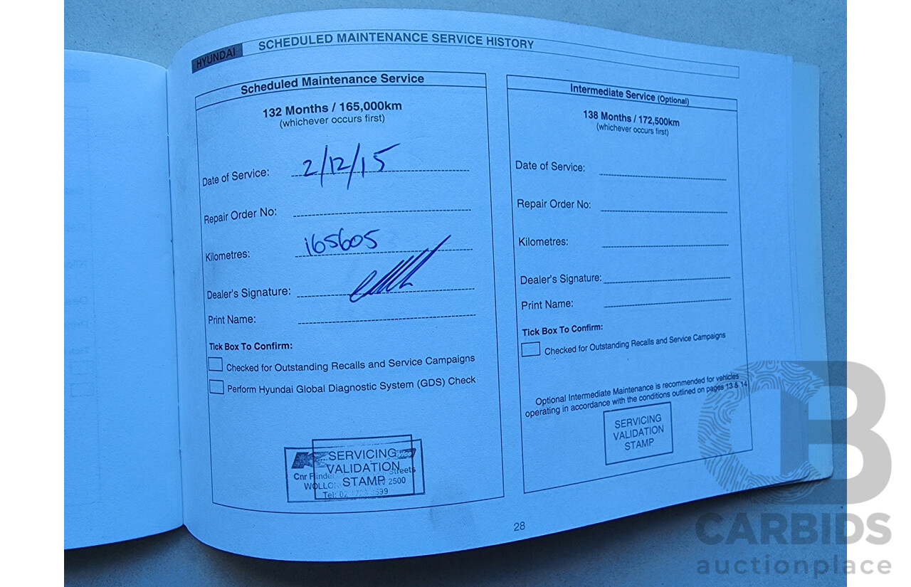 4/2012 Hyundai Ix35 Elite (awd) LM MY11 4d Wagon Blue 2.0L