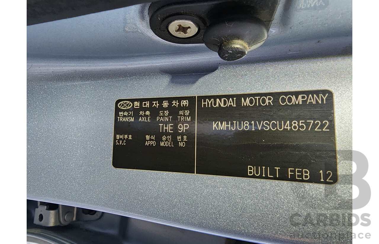 4/2012 Hyundai Ix35 Elite (awd) LM MY11 4d Wagon Blue 2.0L