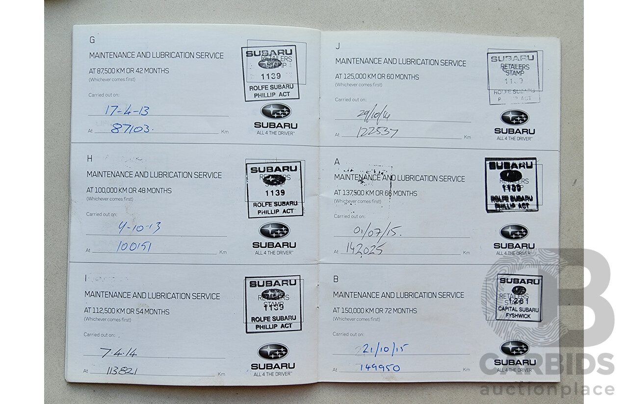 4/2010 Subaru Outback 3.6R MY10 4d Wagon Grey 3.6L