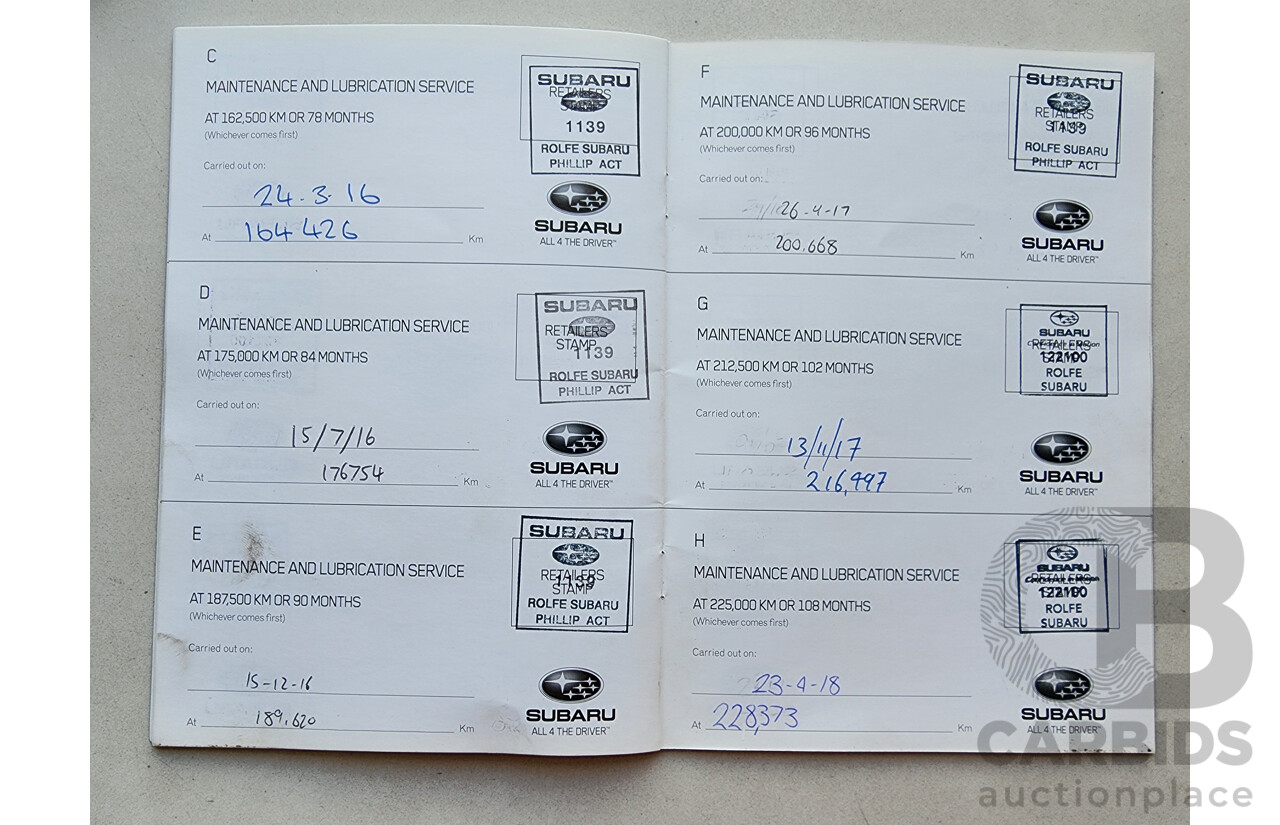 4/2010 Subaru Outback 3.6R MY10 4d Wagon Grey 3.6L