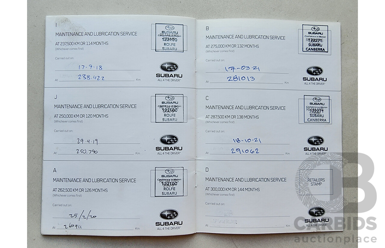 4/2010 Subaru Outback 3.6R MY10 4d Wagon Grey 3.6L