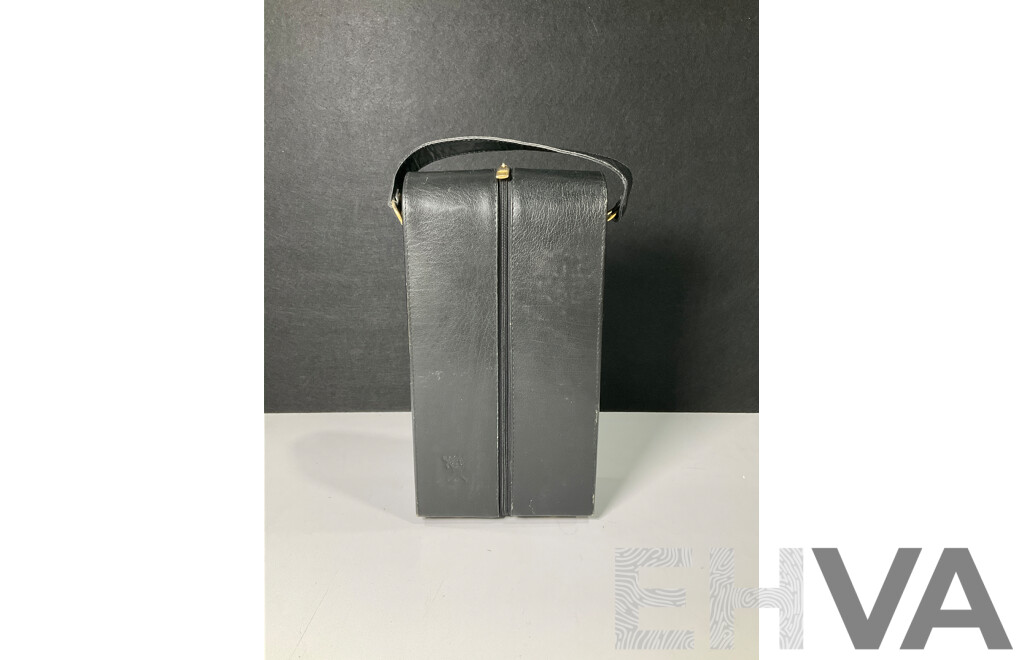 Leather Wine Bottle Split Case