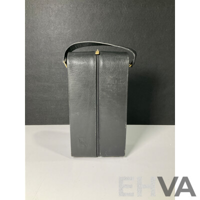 Leather Wine Bottle Split Case