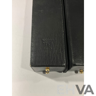 Leather Wine Bottle Split Case