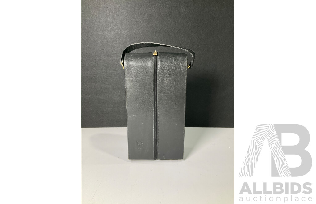 Leather Wine Bottle Split Case