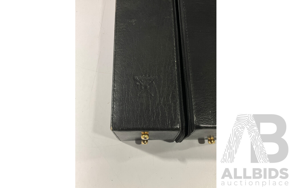 Leather Wine Bottle Split Case