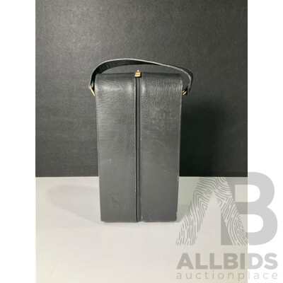 Leather Wine Bottle Split Case