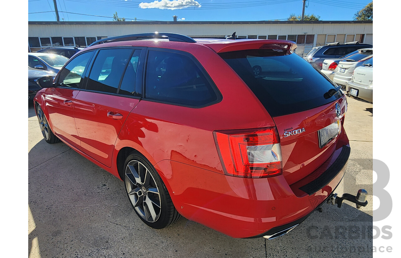 2/2015 Skoda Octavia RS 162 TSI NE MY15 4d Wagon Red 2.0L
