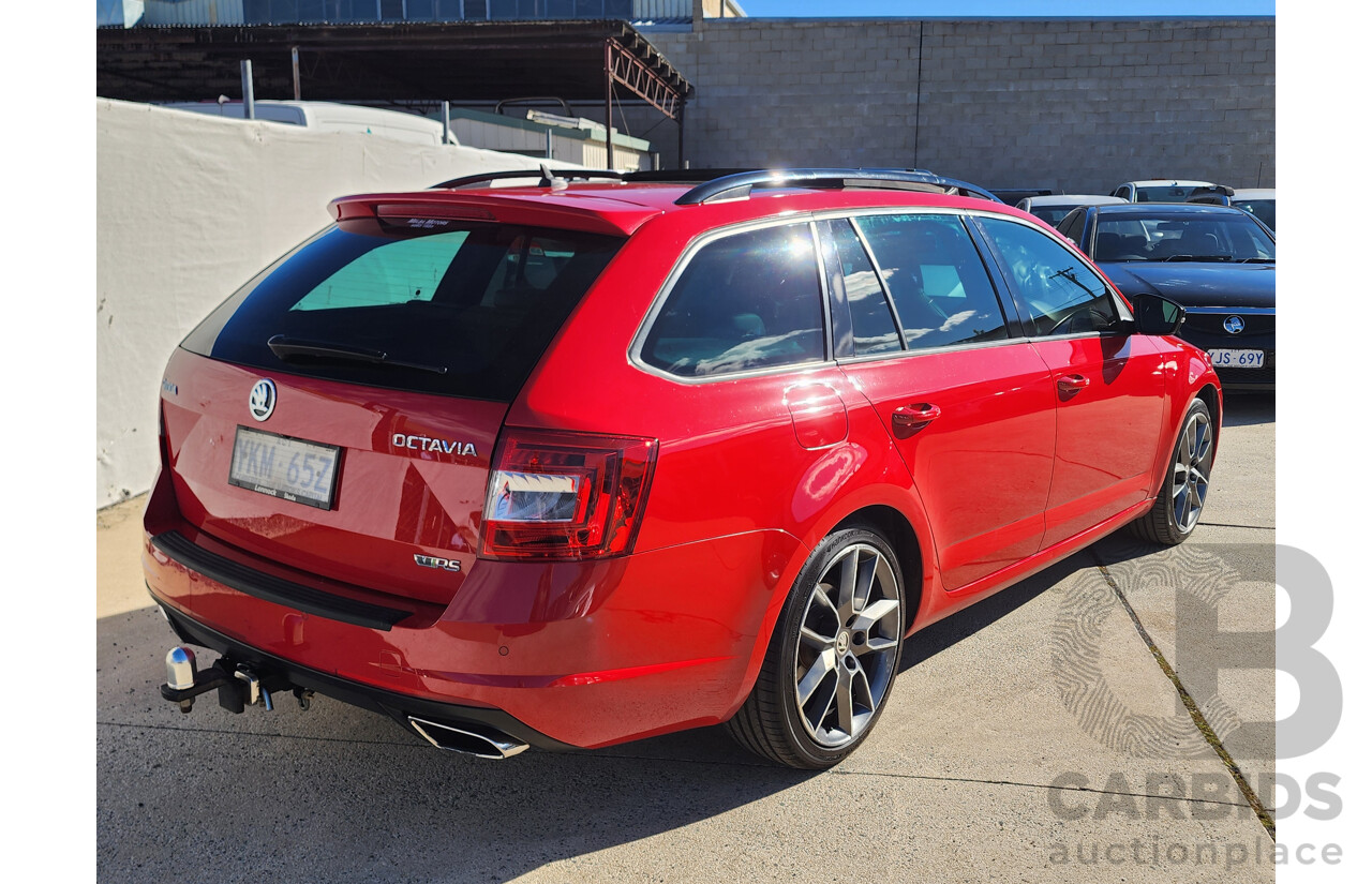2/2015 Skoda Octavia RS 162 TSI NE MY15 4d Wagon Red 2.0L