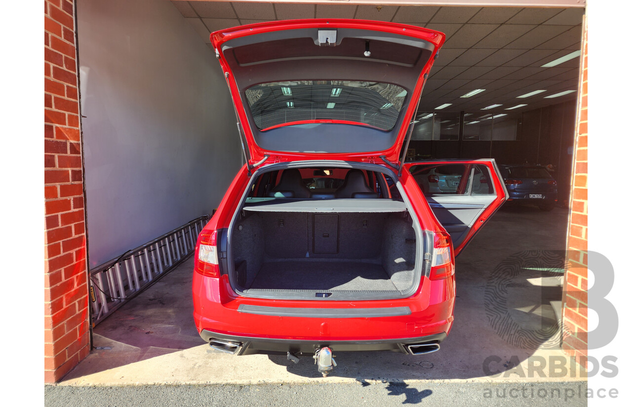 2/2015 Skoda Octavia RS 162 TSI NE MY15 4d Wagon Red 2.0L