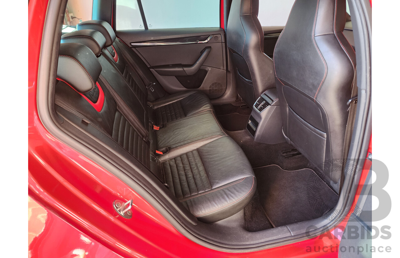 2/2015 Skoda Octavia RS 162 TSI NE MY15 4d Wagon Red 2.0L