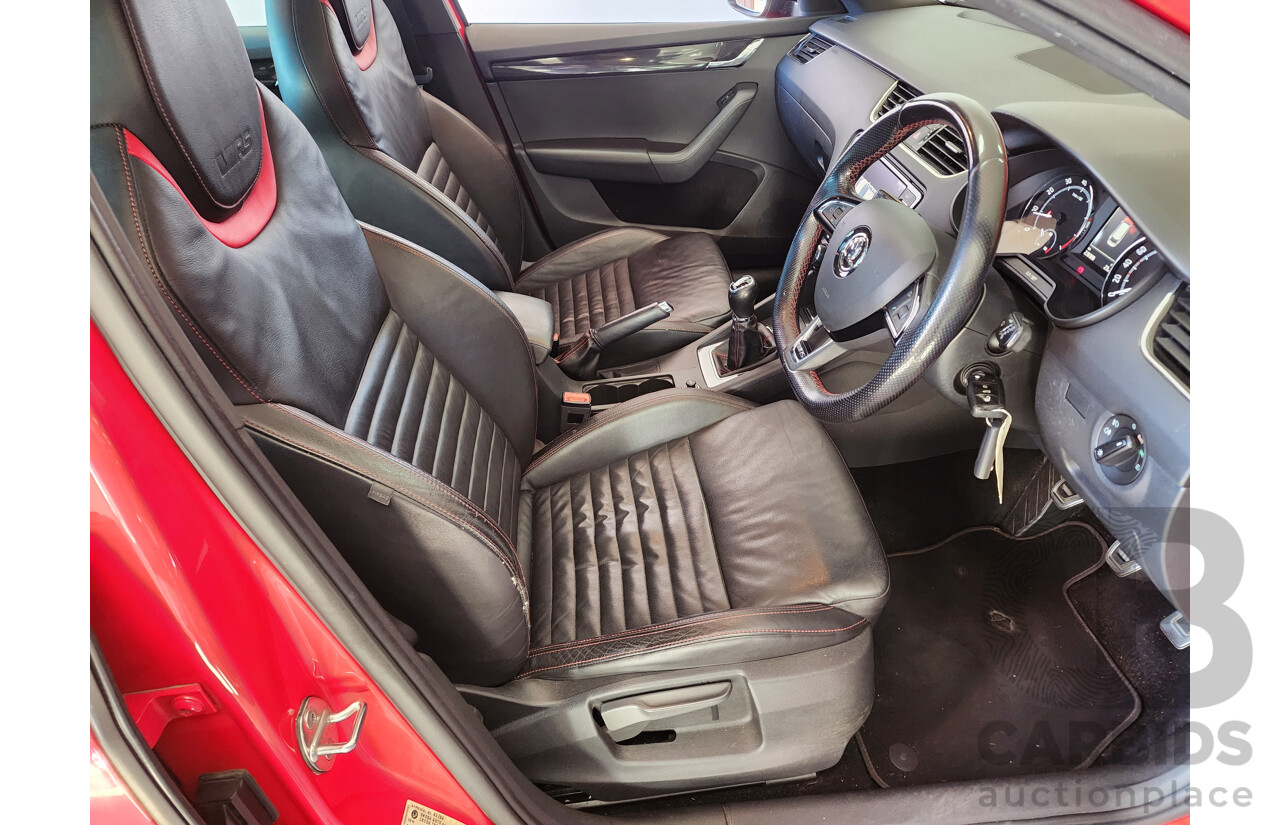 2/2015 Skoda Octavia RS 162 TSI NE MY15 4d Wagon Red 2.0L