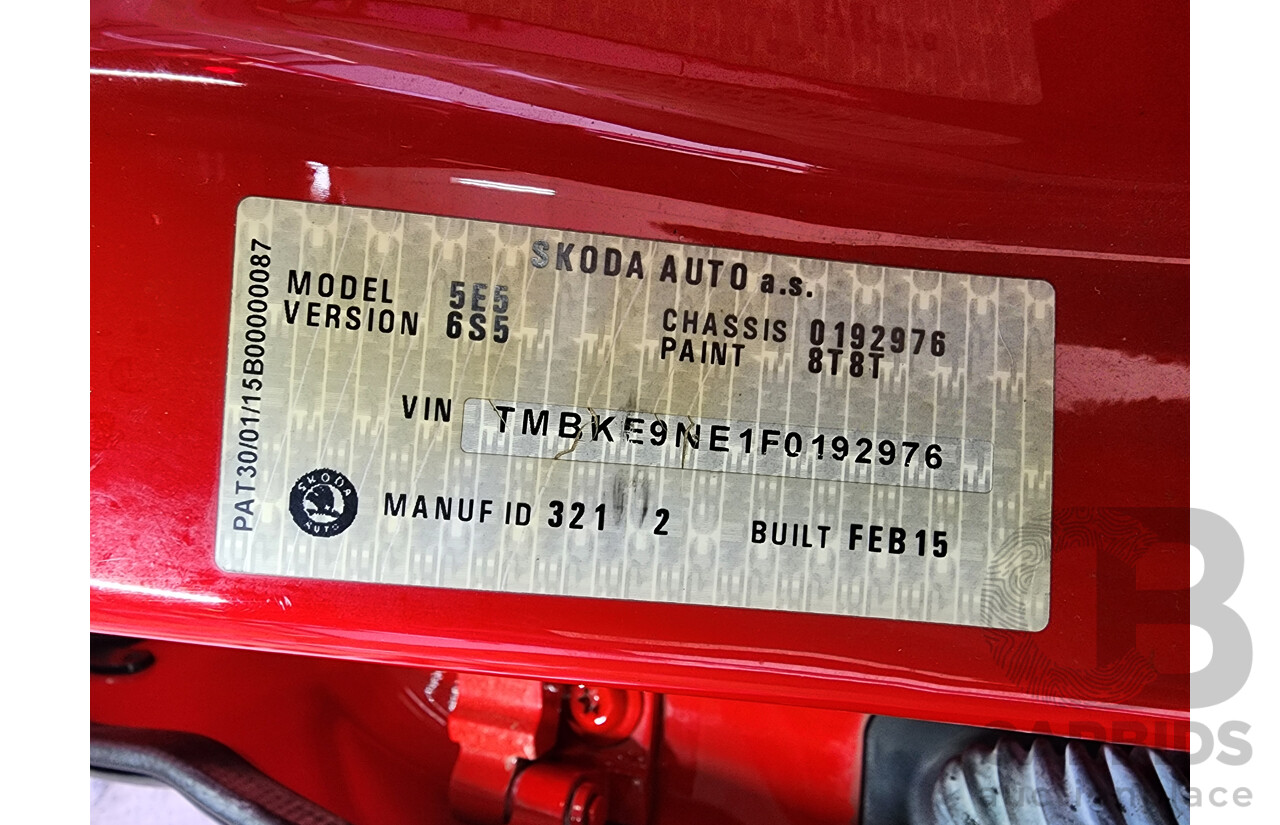 2/2015 Skoda Octavia RS 162 TSI NE MY15 4d Wagon Red 2.0L