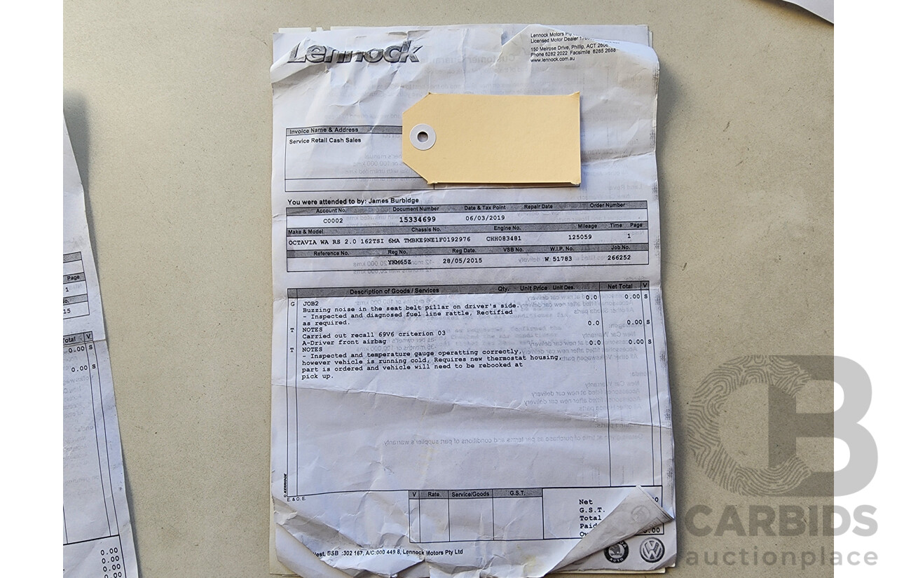 2/2015 Skoda Octavia RS 162 TSI NE MY15 4d Wagon Red 2.0L