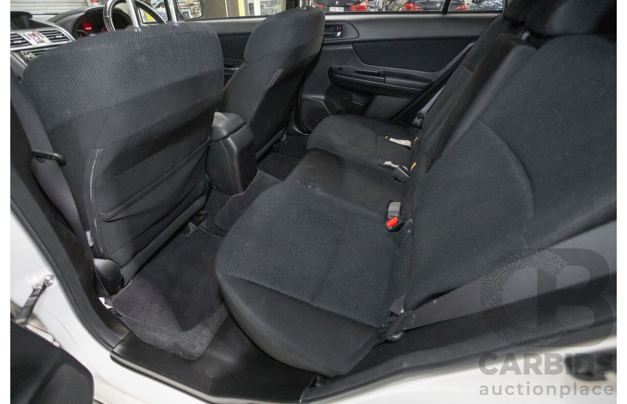 07/2013 Subaru XV 2.0i-L (AWD) MY13 4D Wagon White 2.0L