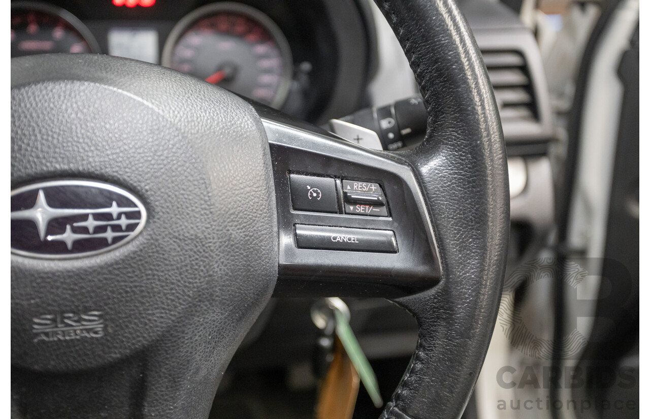 07/2013 Subaru XV 2.0i-L (AWD) MY13 4D Wagon White 2.0L