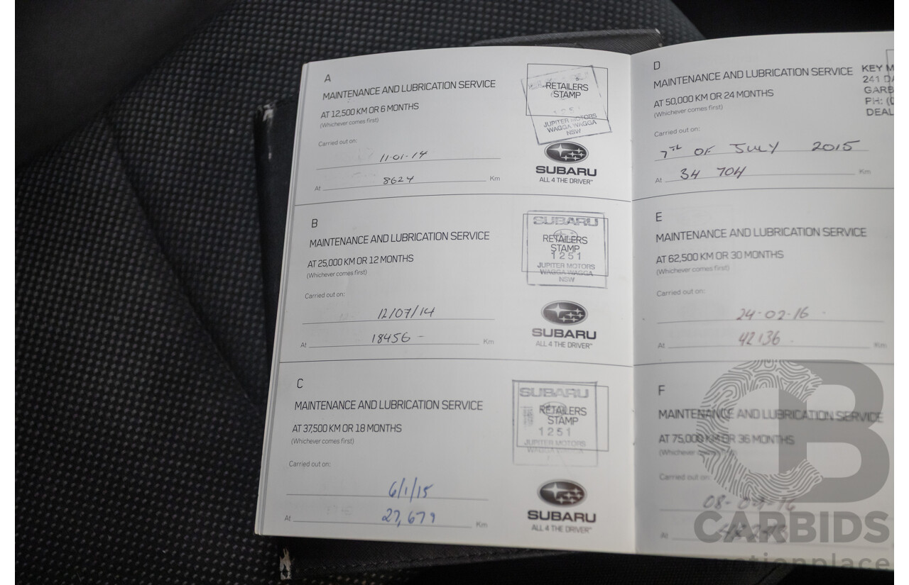 07/2013 Subaru XV 2.0i-L (AWD) MY13 4D Wagon White 2.0L