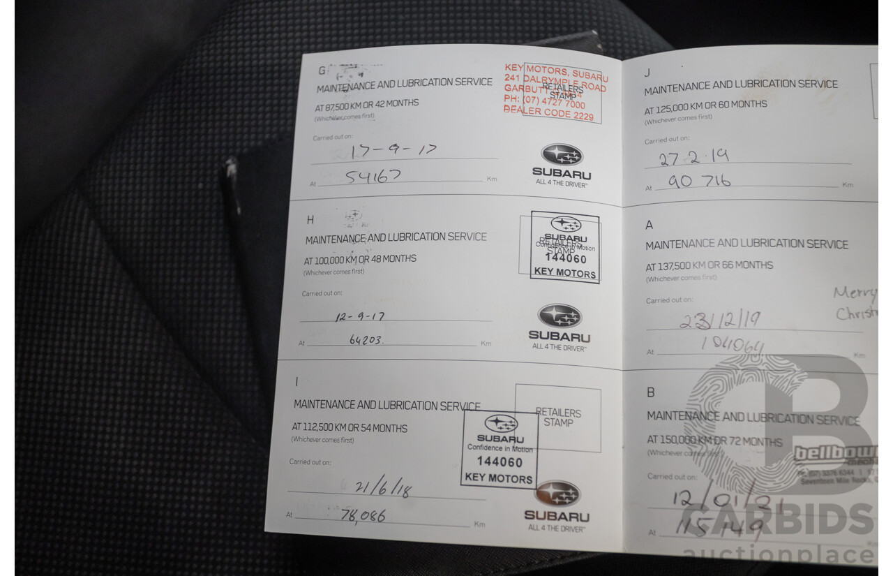 07/2013 Subaru XV 2.0i-L (AWD) MY13 4D Wagon White 2.0L