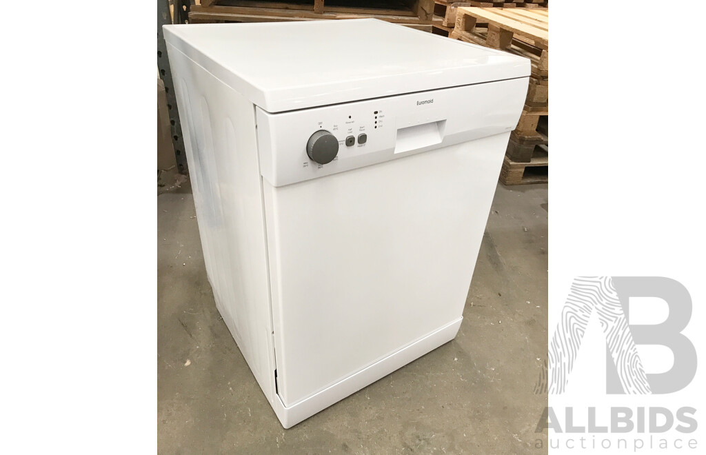 Euromaid (EDW14W) 60cm Freestanding Dishwasher