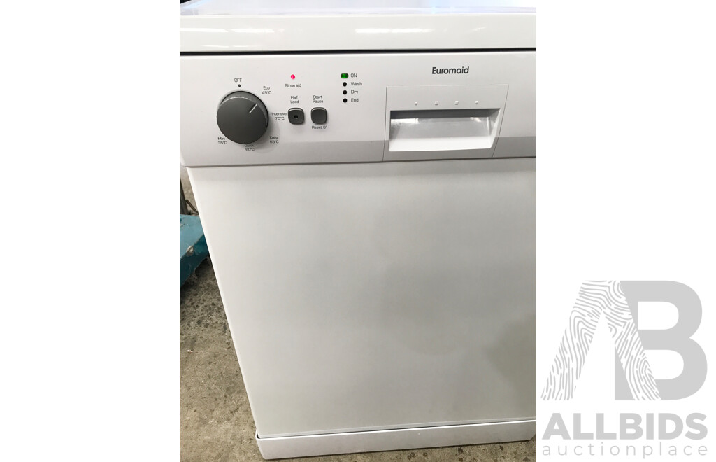 Euromaid (EDW14W) 60cm Freestanding Dishwasher