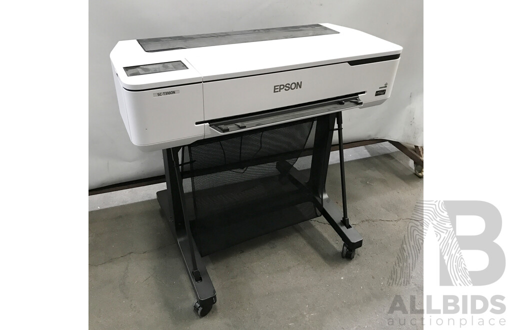 Epson (SC-T3160N) A1 Printer with Mobile Stand and Ink Packs