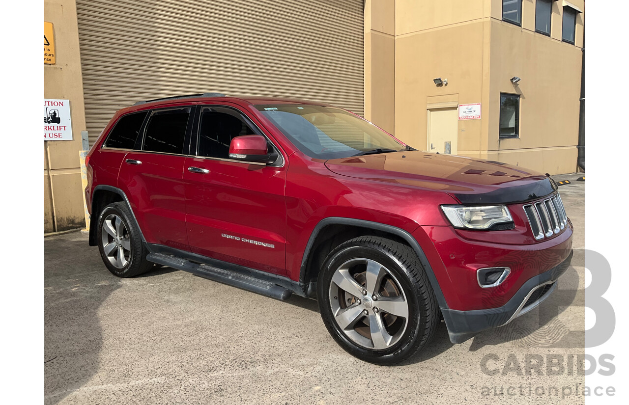 7/2015 Jeep Grand Cherokee Limited (4x4) WK MY15 4d Wagon Red 3.6L