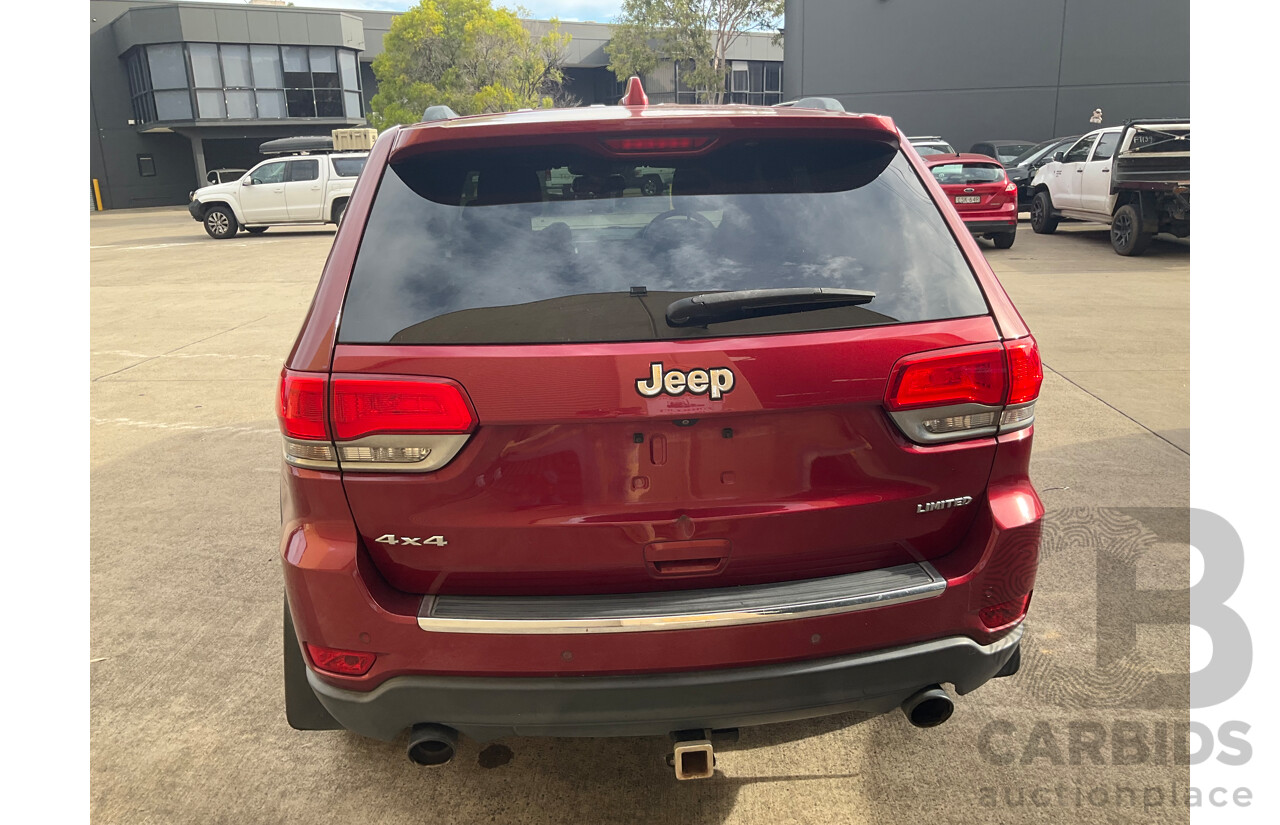 7/2015 Jeep Grand Cherokee Limited (4x4) WK MY15 4d Wagon Red 3.6L