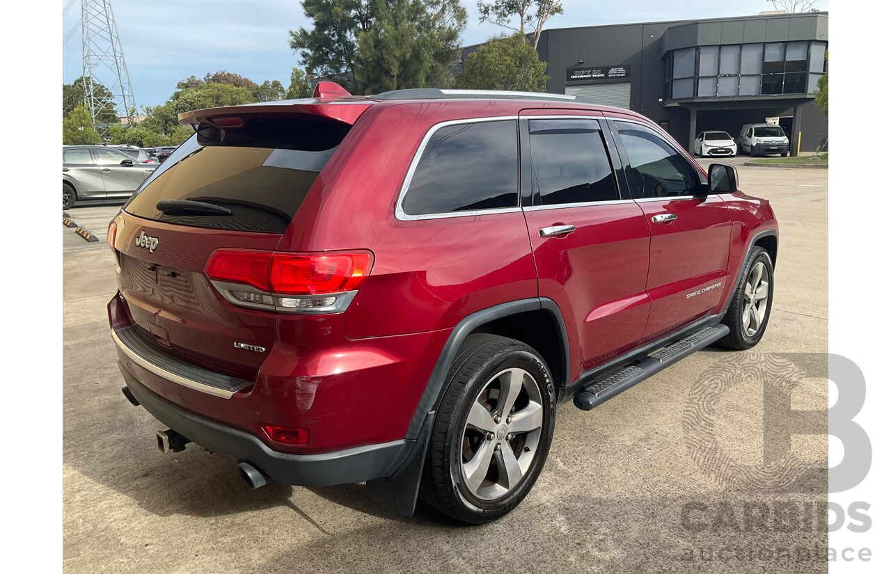7/2015 Jeep Grand Cherokee Limited (4x4) WK MY15 4d Wagon Red 3.6L