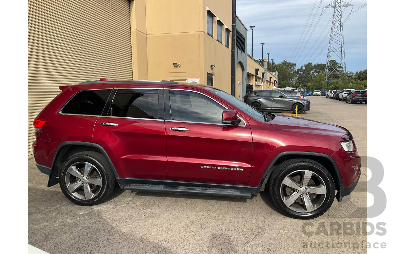 7/2015 Jeep Grand Cherokee Limited (4x4) WK MY15 4d Wagon Red 3.6L