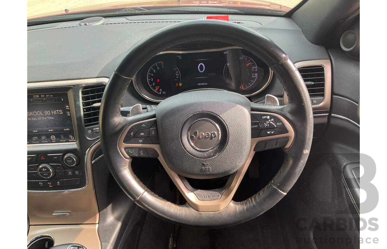 7/2015 Jeep Grand Cherokee Limited (4x4) WK MY15 4d Wagon Red 3.6L