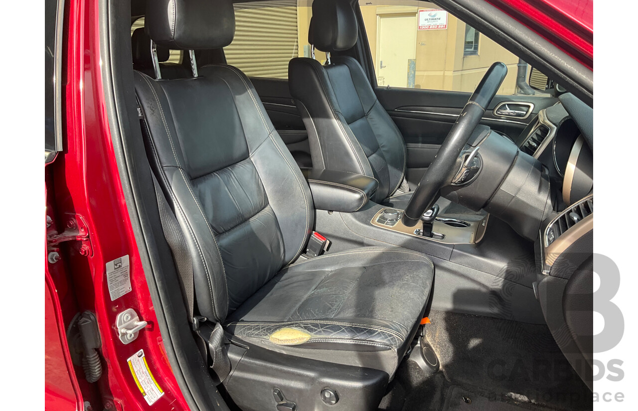 7/2015 Jeep Grand Cherokee Limited (4x4) WK MY15 4d Wagon Red 3.6L
