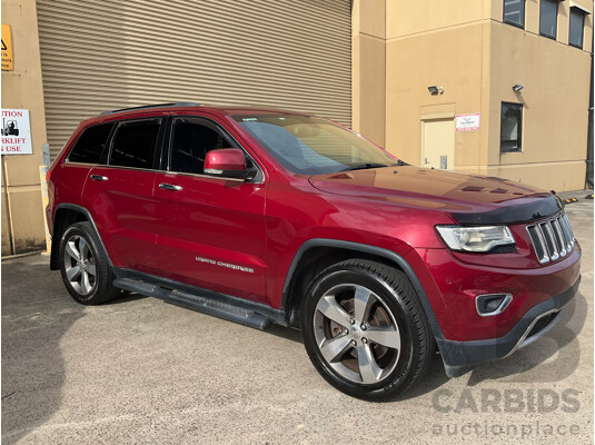 7/2015 Jeep Grand Cherokee Limited (4x4) WK MY15 4d Wagon Red 3.6L