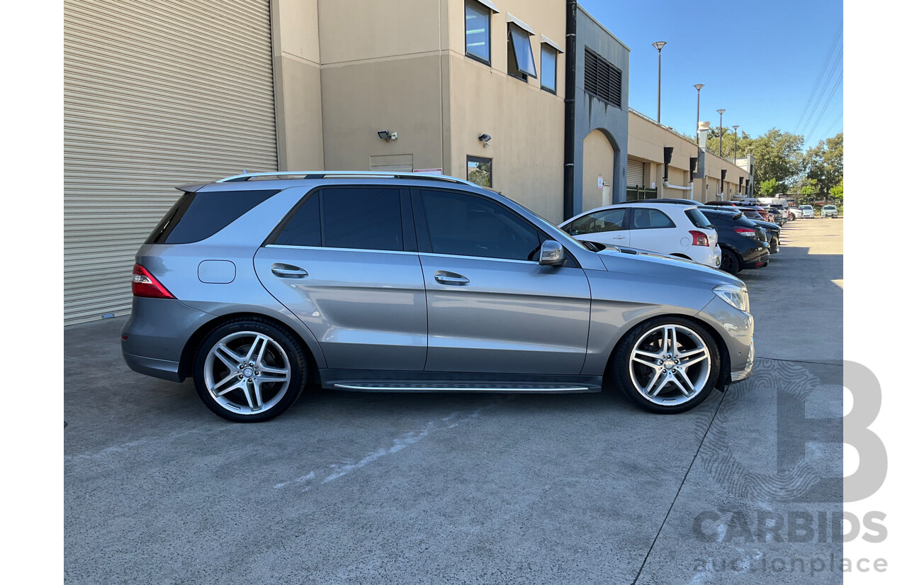 06/2013 Mercedes-Benz ML 350CDI Bluetec (4x4) AWD 166 4D Wagon Silver Turbo Diesel 3.0L