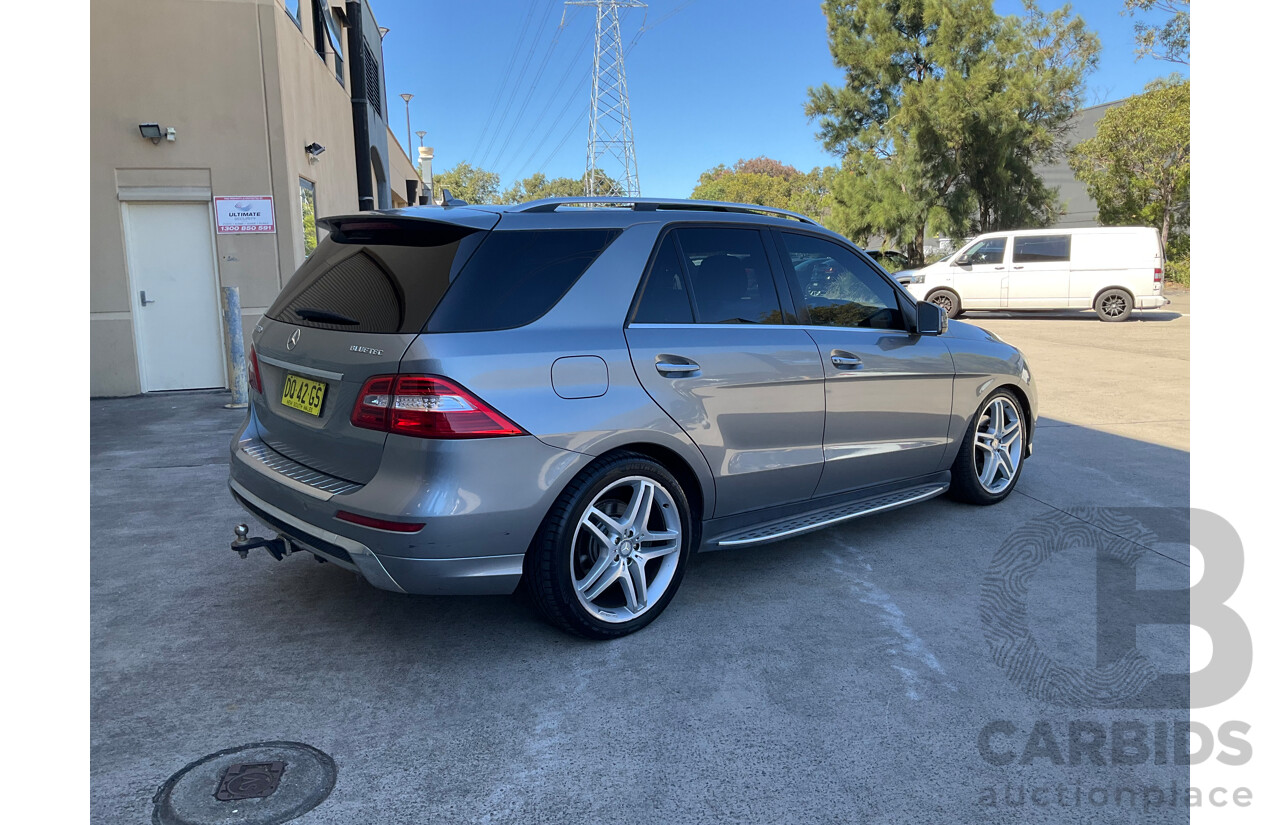 06/2013 Mercedes-Benz ML 350CDI Bluetec (4x4) AWD 166 4D Wagon Silver Turbo Diesel 3.0L