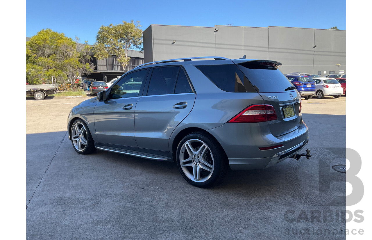 06/2013 Mercedes-Benz ML 350CDI Bluetec (4x4) AWD 166 4D Wagon Silver Turbo Diesel 3.0L