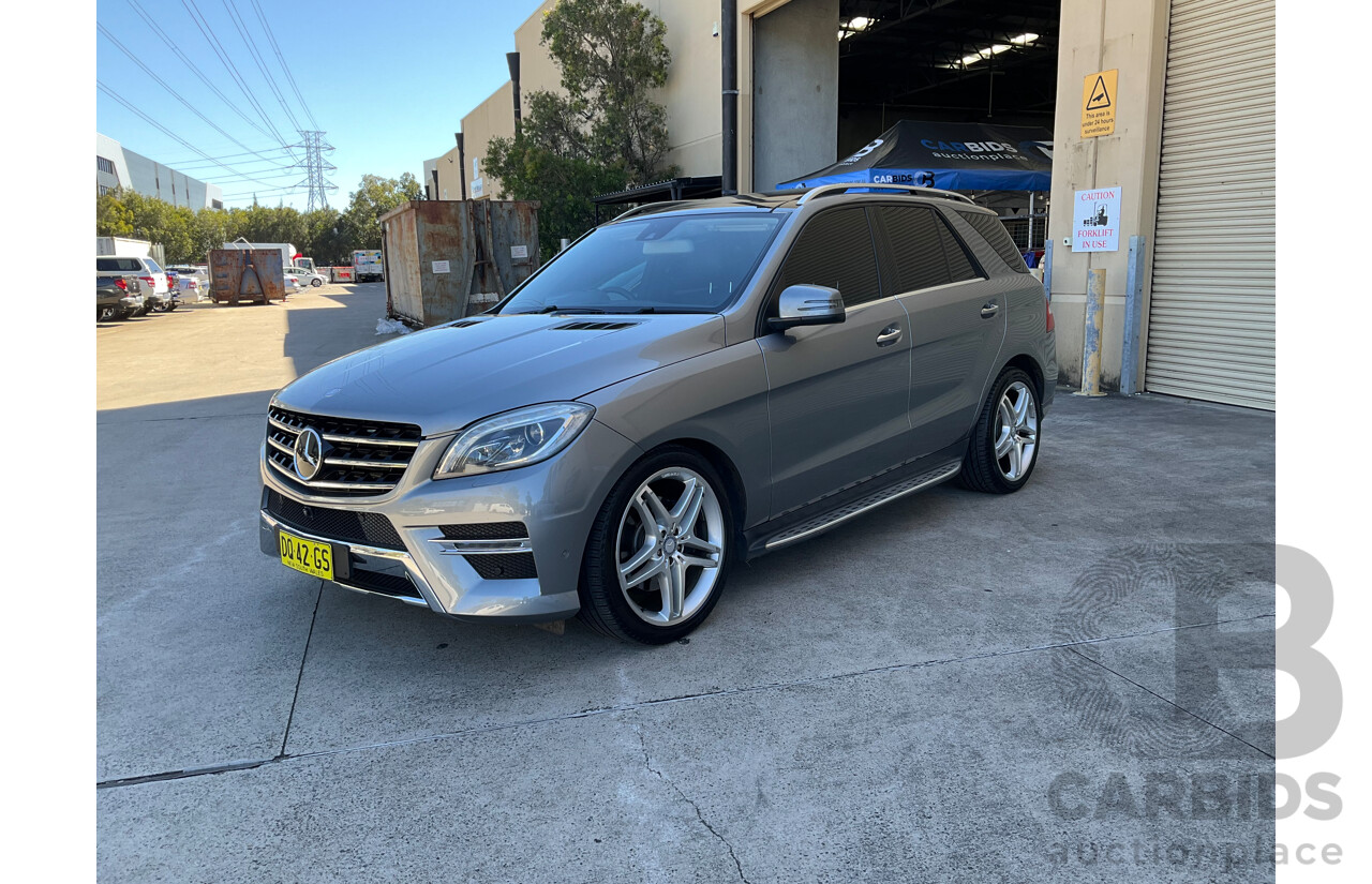 06/2013 Mercedes-Benz ML 350CDI Bluetec (4x4) AWD 166 4D Wagon Silver Turbo Diesel 3.0L