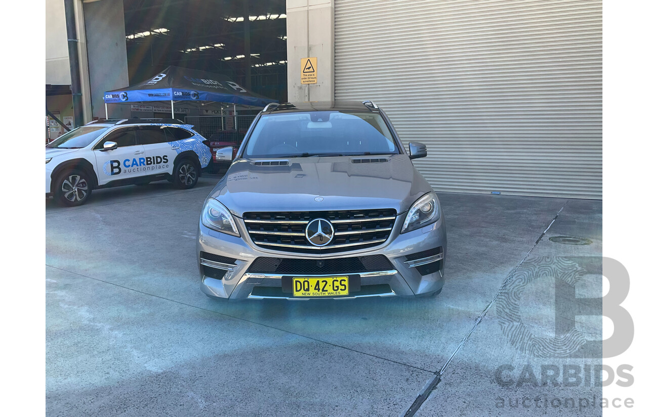 06/2013 Mercedes-Benz ML 350CDI Bluetec (4x4) AWD 166 4D Wagon Silver Turbo Diesel 3.0L